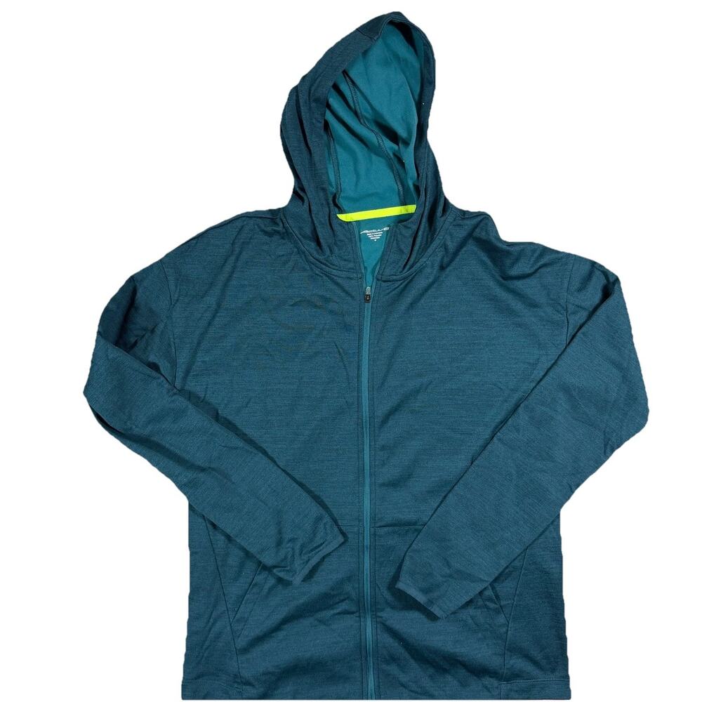 Activ8 Mens Performance Full Zip Hoodie Blue Lightweight Athletic Jacket Medium